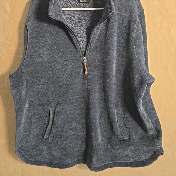 32 Degrees Heat Quarter Zip Pullover XXL Blue Sherpa Lined Fleece Sweater 201 - Picture 6 of 6